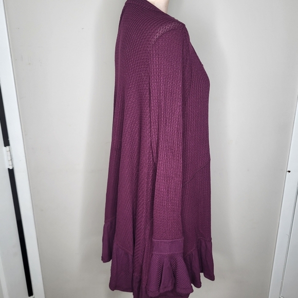 Free People Olivia Henley Plum Oversized Tunic Size Small - Picture 8 of 11